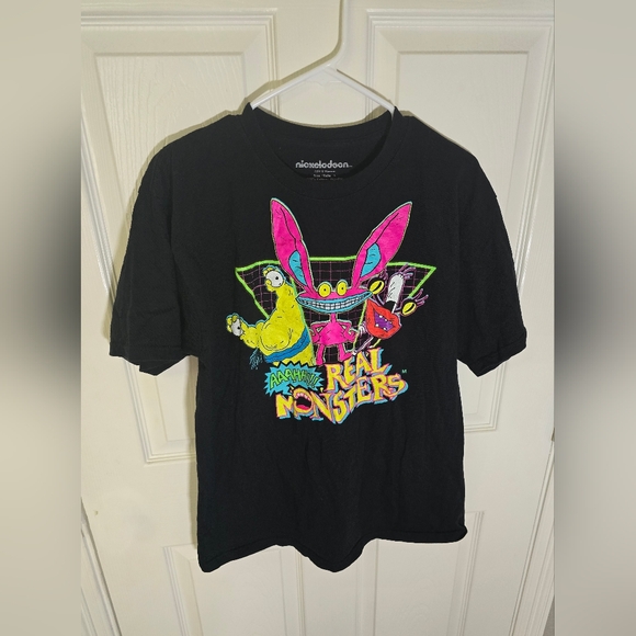 Nickelodeon Ahhh Real Monsters 90s Vintage Cartoon Tee Shirt Large - Picture 9 of 9